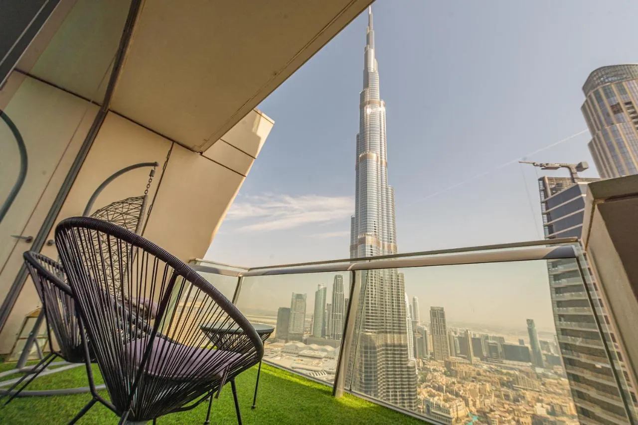 Apartman First Class 3Br With Full Burj Khalifa And Fountain View Dubaj Egyesült Arab Emírségek